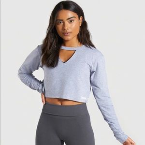 Gym shark crop top